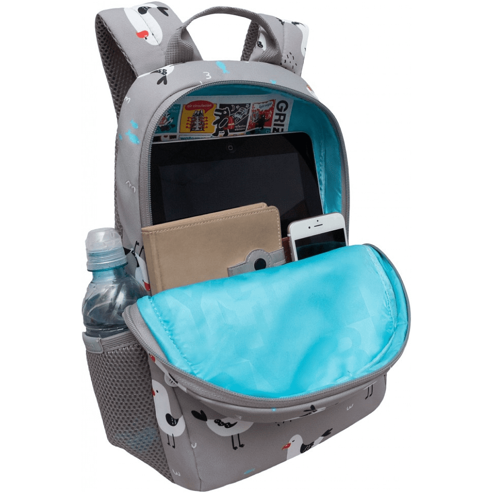 Рюкзак детский "Чайки", с карманом для ноутбука, серый - 4