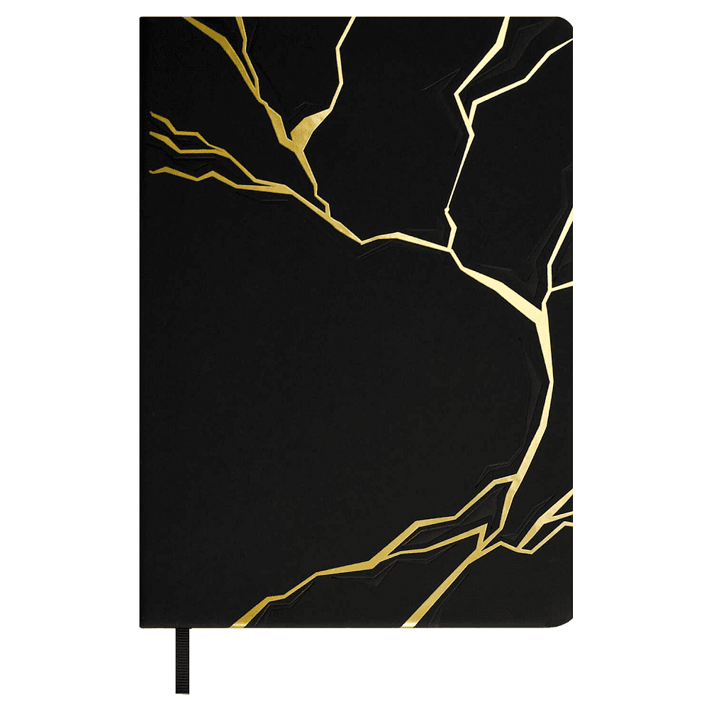 Ежедневник недатированный "Софт-тач", А5, 240 страниц, черный