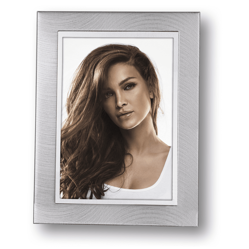 Фоторамка "WELS SILVER", 10х15 см,  металл со стеклом, серебристый
