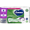 Бумага туалетная Zemma Natural Comfort Smart, 6 рулонов, 3 слоя, белый - 2