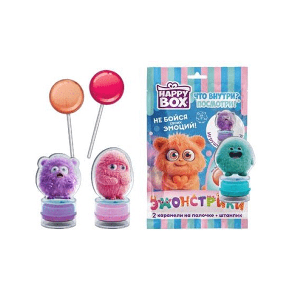 Карамель леденцовая "Happy Box Эмонстрики", 20 гр
