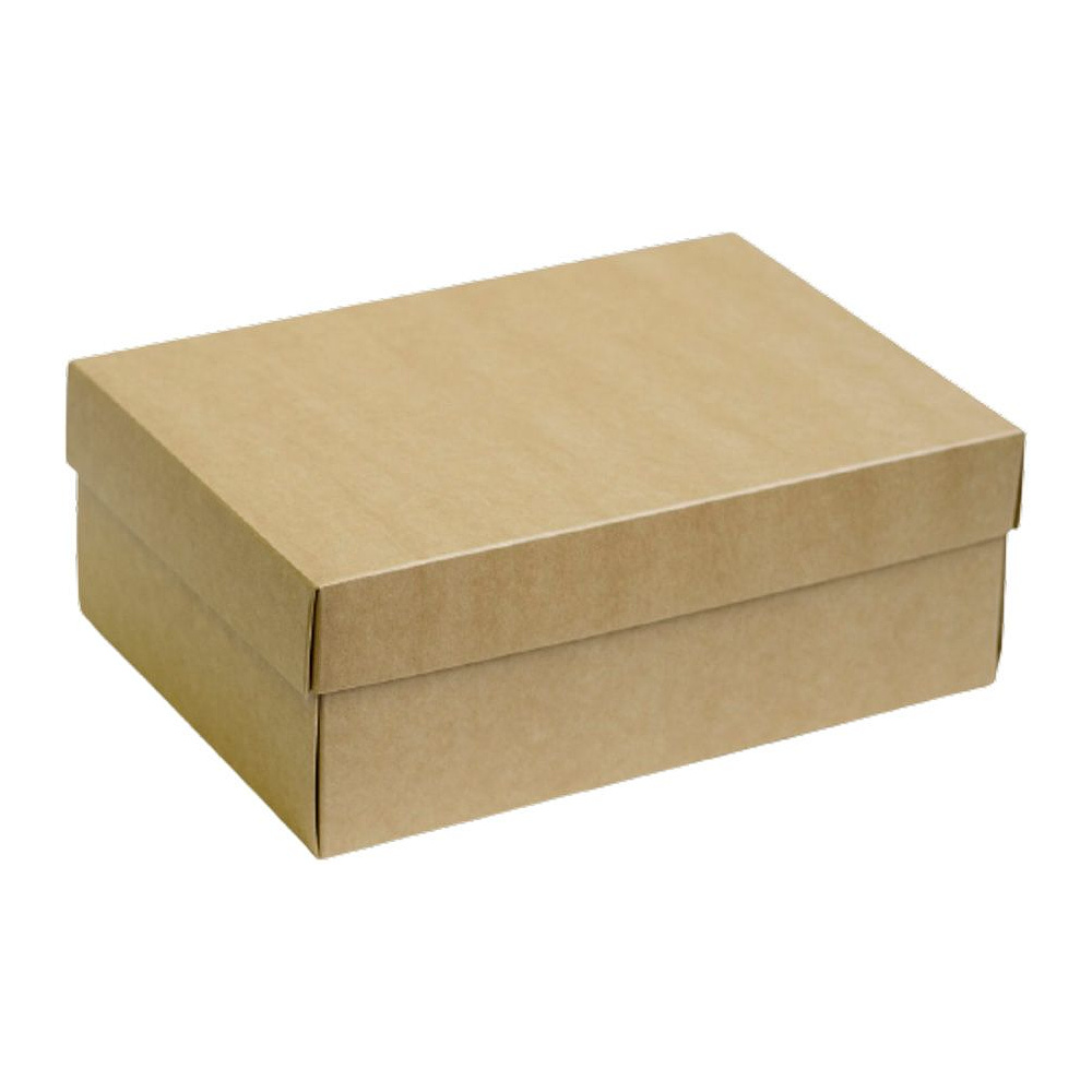 Коробка подарочная картонная, 27х19х10 см, коричневый 