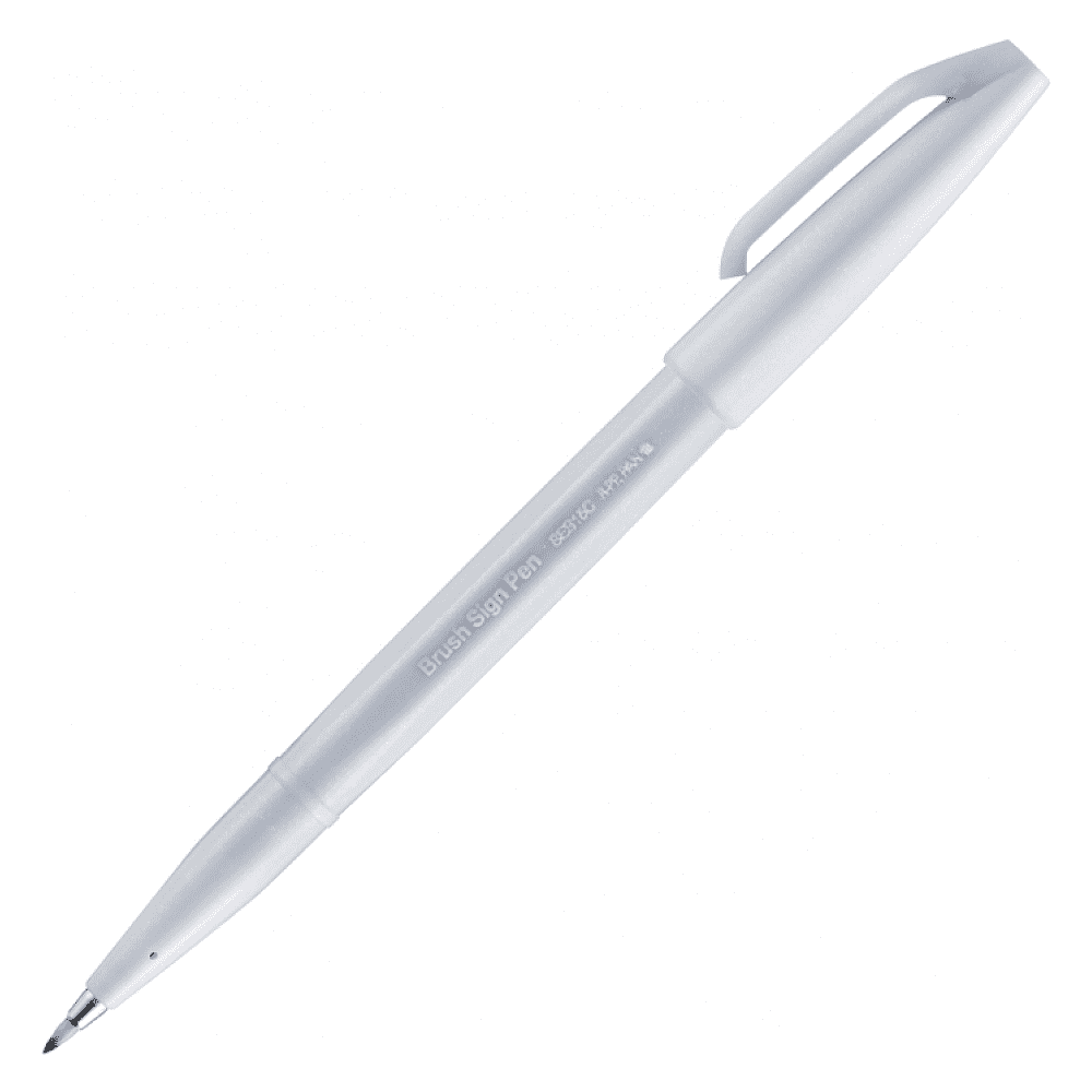 Маркер-кисть "Brush Sign pen", светло-серый