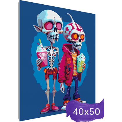 Картина по номерам "Скелеты лето" - 2