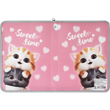 Папка для тетрадей "Cute cats", А5+, розовый