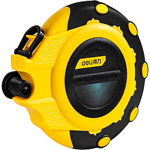 Рулетка "Deli 9950", 50 м, желтый, черный