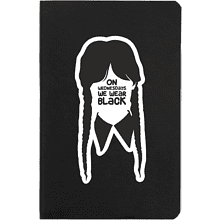Блокнот «We wear black», А6, черный