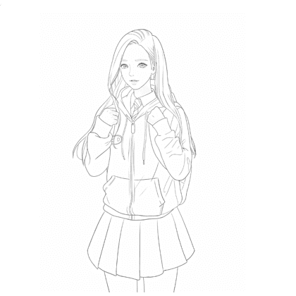 Раскраска "Истинная красота. Раскраска по вебтуну" - 9