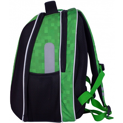 Рюкзак школьный Astra "Minecraft Alex&Steven", размер S, черный, зеленый - 2
