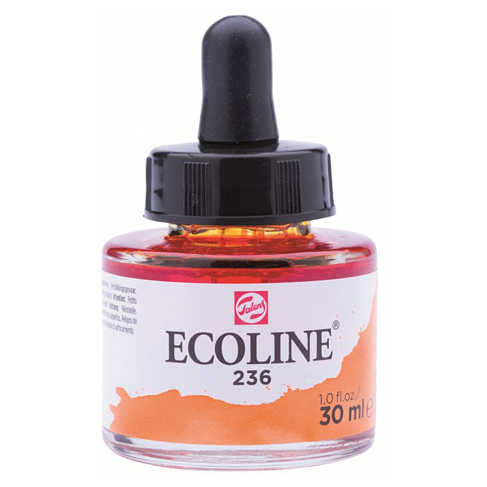 Жидкая акварель "ECOLINE", 236 светло-оранжевый, 30 мл