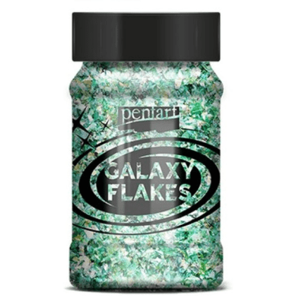 Хлопья декоративные "Pentart Galaxy Flakes", 15 гр, зеленая Земля