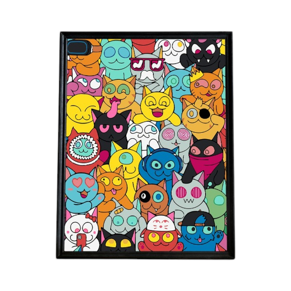 Картина по номерам "Граффити коты"