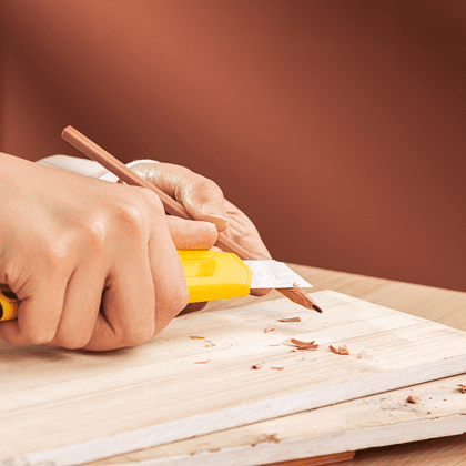 Нож строительный Deli YS EDL018B, 18 мм, универсальный - 6