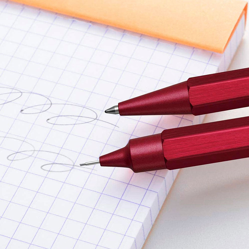 Ручка шариковая автоматическая "scRipt", 0.7 мм, красный, стерж. черный - 3