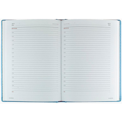 Ежедневник недатированный "Velvet", А5, 272 страницы, зефирный голубой - 2