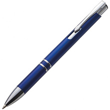 Ручка шариковая автоматическая "Baltimore", 0.7 мм, синий, серебристый, стерж. синий