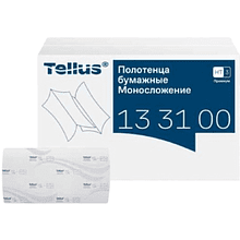 Полотенца бумажные Tellus Моносложение Премиум, листовые, 2 слоя, 200 листов, H3