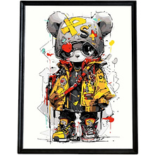 Картина по номерам "Граффити панда"