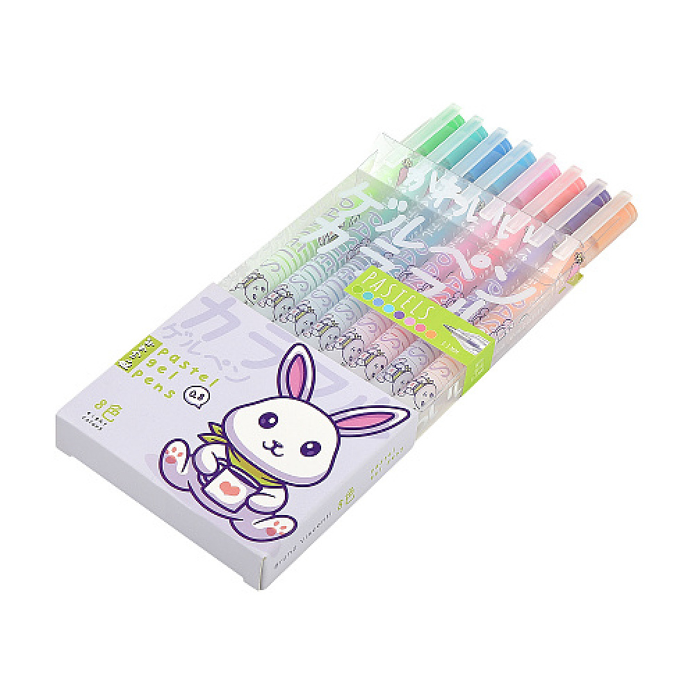 Набор гелевых ручек "Pastels. Kawaii Animals", 8 шт, разноцветный - 2