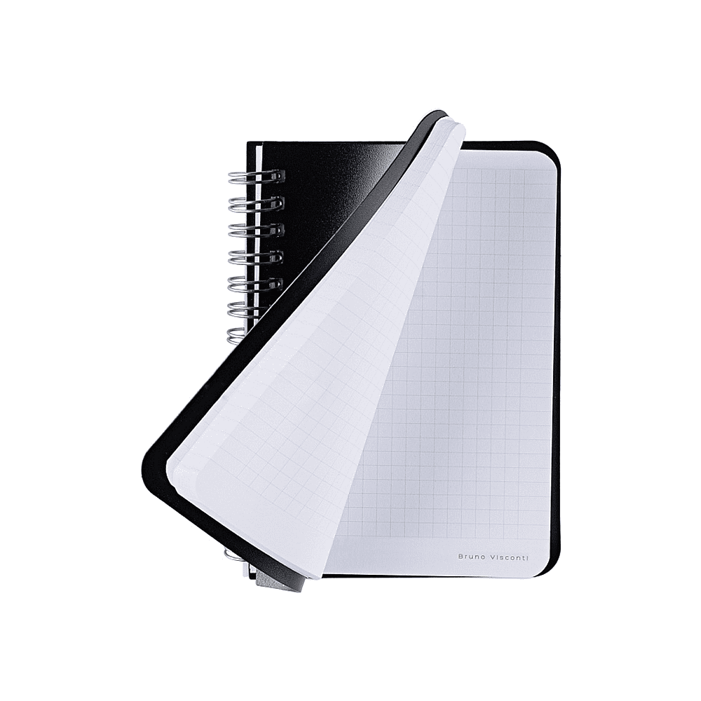 Блокнот "xPro", А6, 80 листов, клетка, спираль сбоку, черный - 4