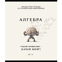 Тетрадь предметная "Арт-стиль. Алгебра", А5, 48 листов, клетка