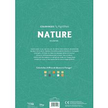 Раскраска по номерам на французском языке "Coloriages mystères Disney - Nature"