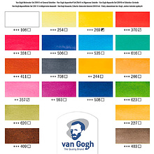 Набор красок акварельных "Van Gogh", 20 цветов, 10 мл