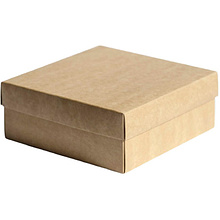 Коробка подарочная картонная, 20х20х8 см, коричневый