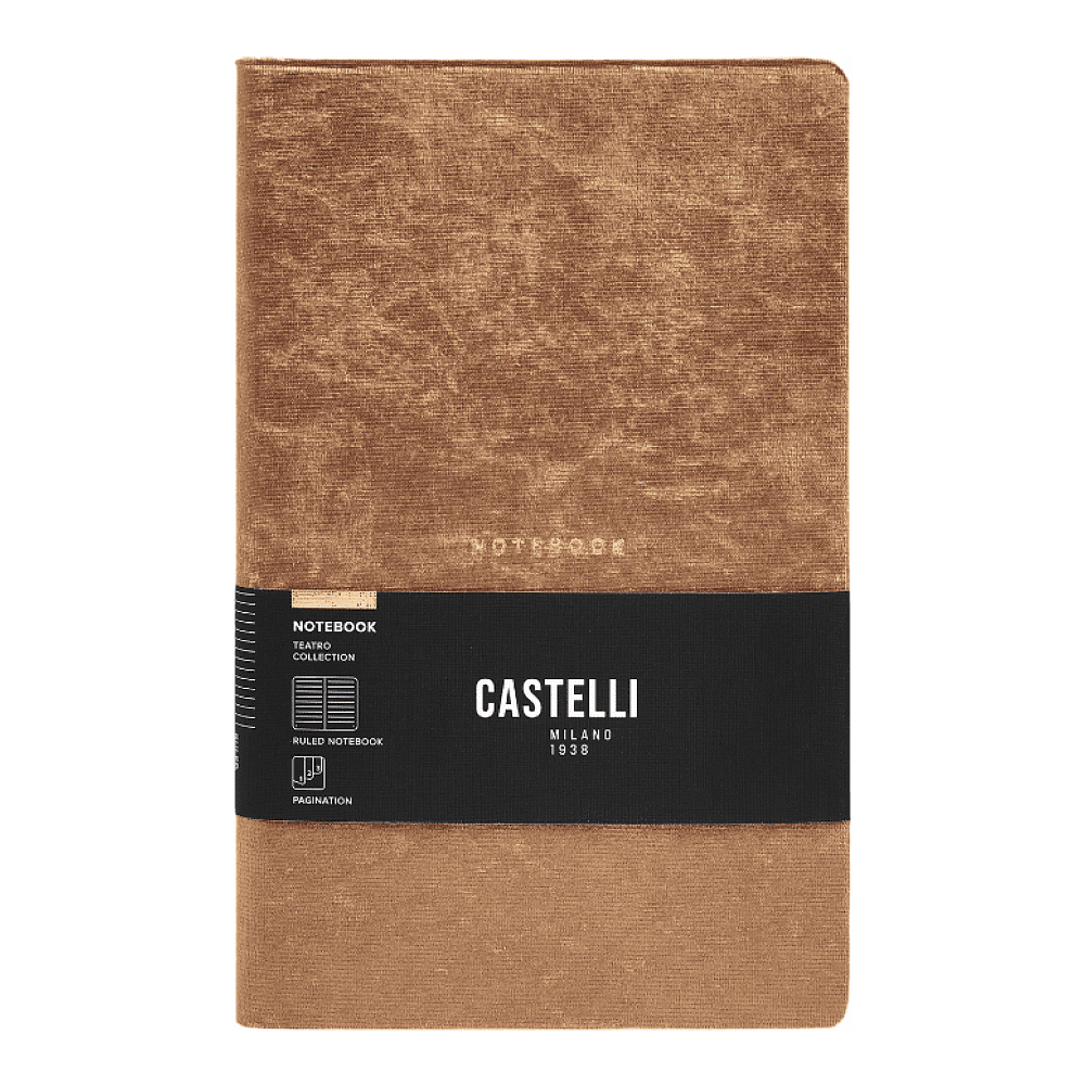 Ежедневник датированный Castelli Milano "Teatro cream", A5, 384 страницы, телесный, срез золотистый - 3