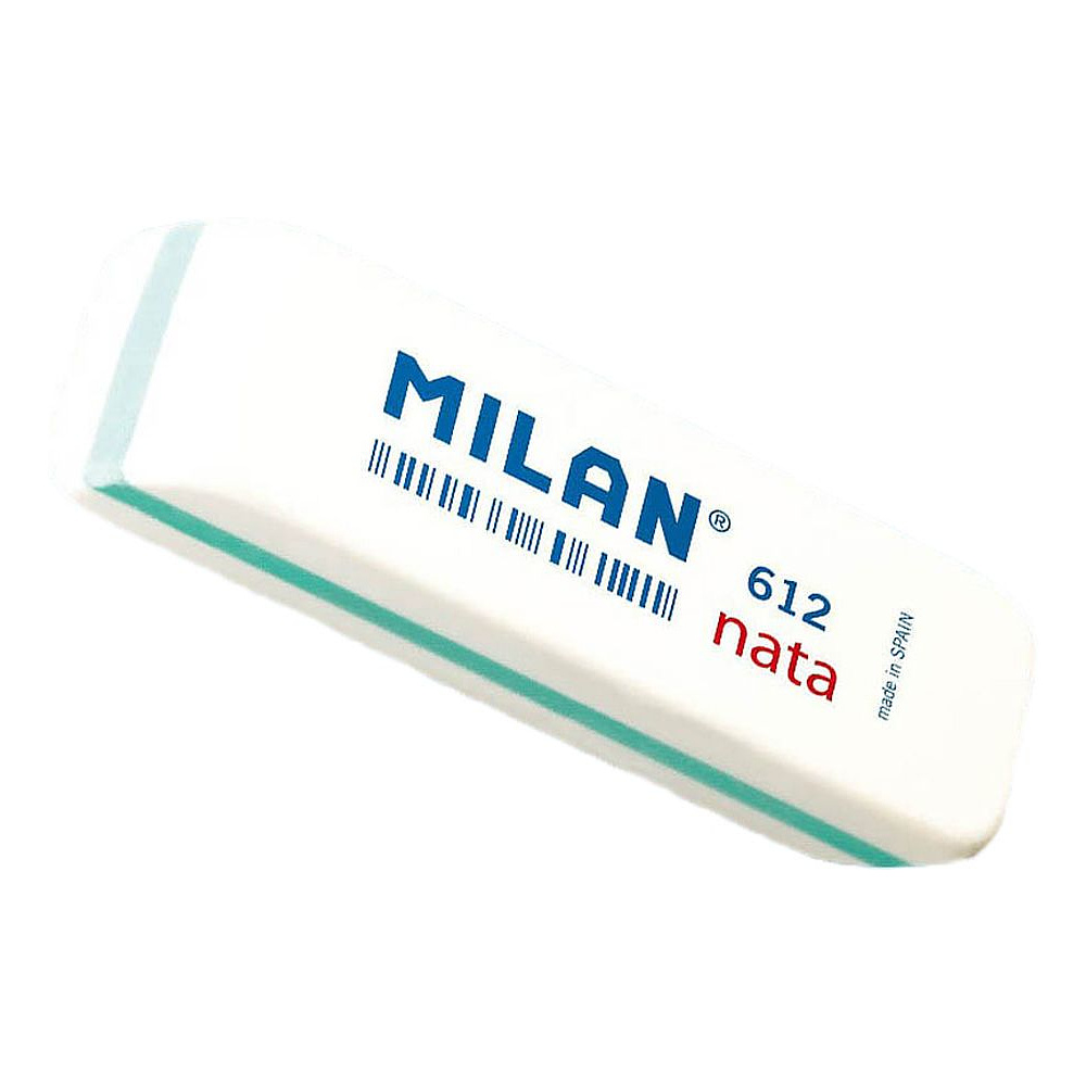 Ластик Milan "Nata 612", 1 шт, белый