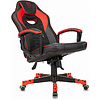 Кресло игровое "Zombie GAME 16", ткань, экокожа, пластик, черный, красный - 5