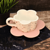 Чашка с блюдцем "Cozy dishes", керамическая, 430 мл., белый, розовый - 4