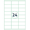 Самоклеящиеся этикетки универсальные "Rillprint", 70x35 мм, 100 листов, 24 шт, белый - 2