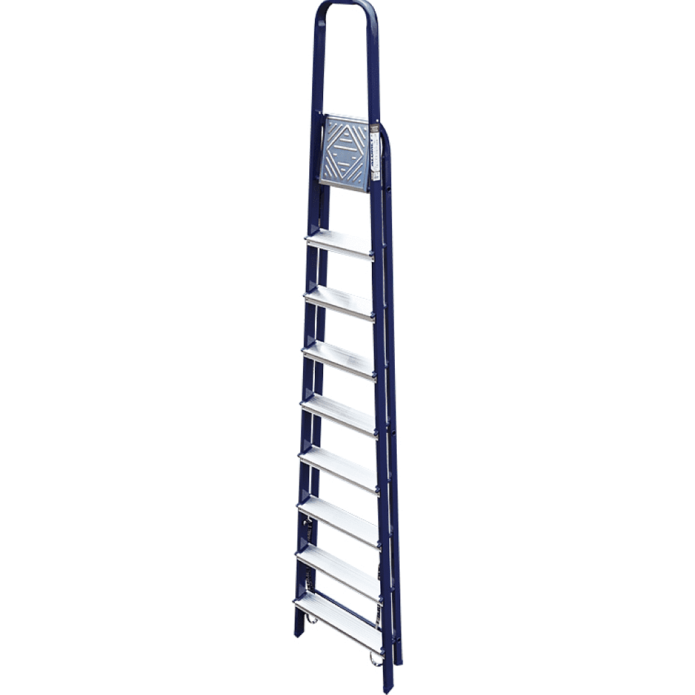 Лестница-стремянка стальная 9-и ступ 8409, 40х20   - 5