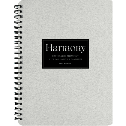 Тетрадь "Harmony айвори рамка", A5, 80 листов, точка, спираль сбоку, айвори