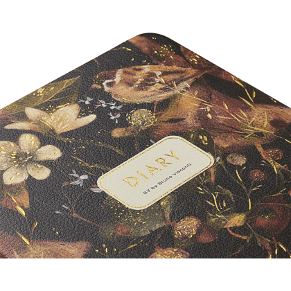 Ежедневник недатированный "Flora. Воробей", А5, 240 страниц, черный - 3