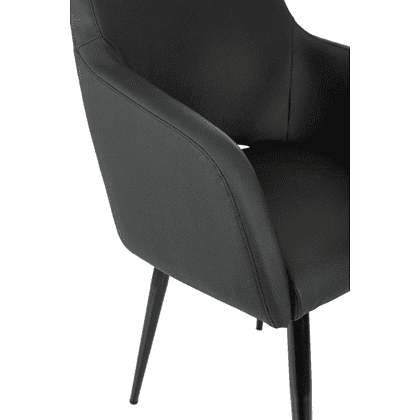 Кресло "Бюрократ CH-380F", экокожа, черный, каркас металл, корпус черный - 3