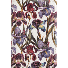 Обложка для паспорта "Flora. Ирисы", кожзам., белый
