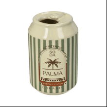 Ваза "Soda Can Palma", 7х7х11.3 см, зеленый