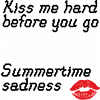 Бутылка «Summertime sadness» с карабином, белый, черный, с брелоком, цвет красный - 2