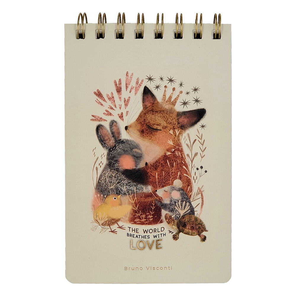Блокнот "Cute Journal. Любовь, Как Она Есть", B6, 100 листов, линейка, бежевый