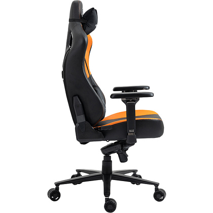 Кресло игровое Evolution Project A, экокожа, металл, черный, оранжевый - 3