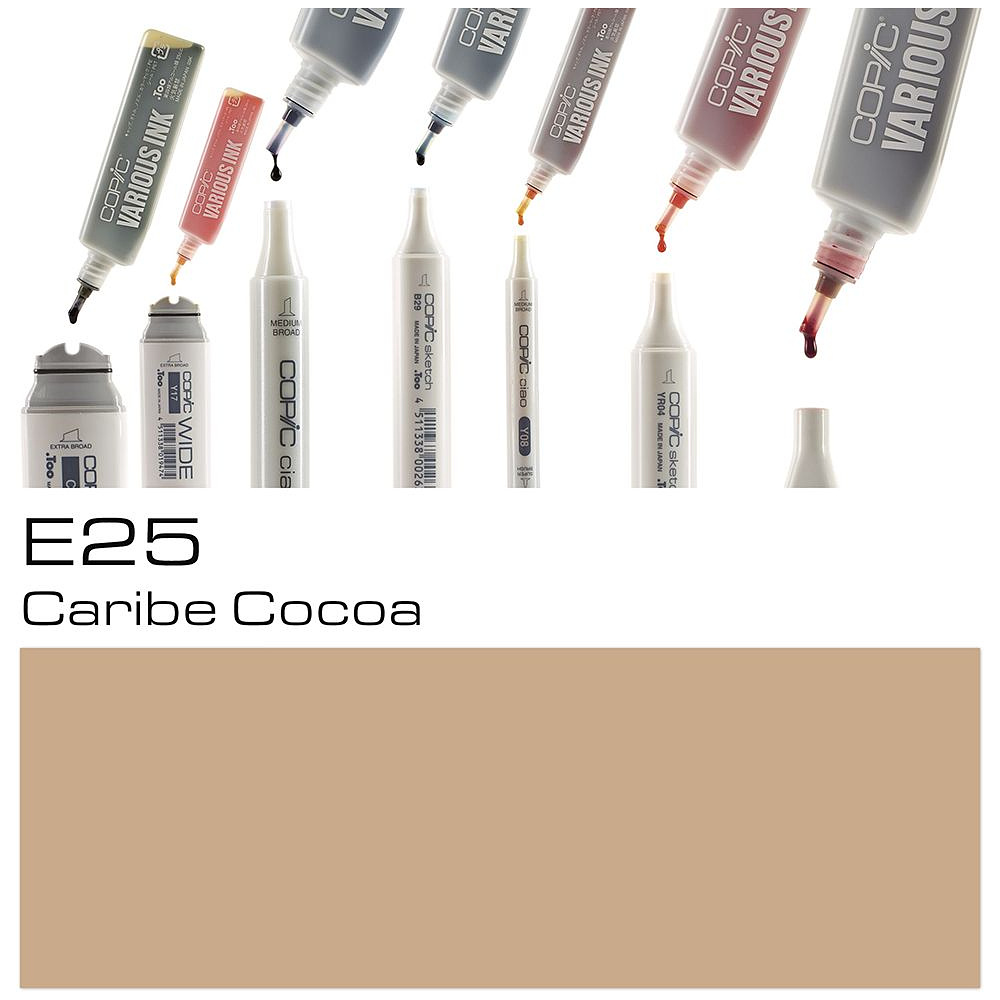 Чернила для заправки маркеров "Copic", E-25 карибский какао - 2