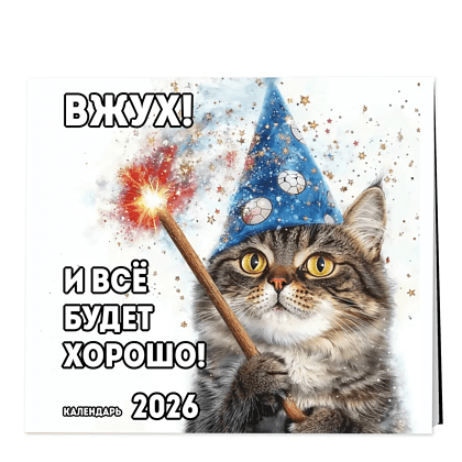 Календарь настенный перекидной "Вжух! И всё будет хорошо!" на 2026 год - 3