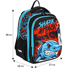 Рюкзак школьный "Comfort Light. Shark Attack", разноцветный