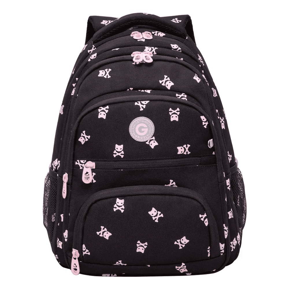 Рюкзак школьный "Kitty Skull", черный