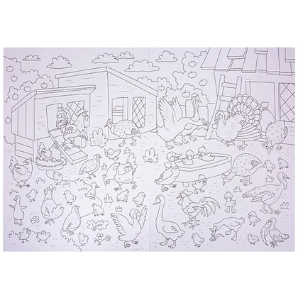 Раскраска "Раскраска-виммельбух. Домашние животные" - 4