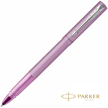 Ручка-роллер Parker "Vector XL", 0.5 мм, лиловый, серебристый, стерж. черный