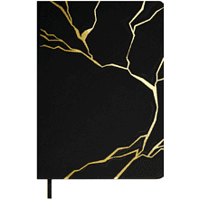 Ежедневник недатированный "Софт-тач", А5, 240 страниц, черный