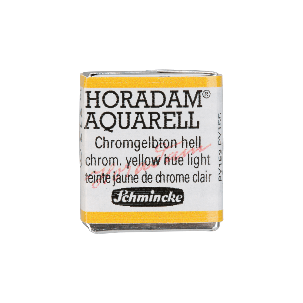 Краски акварельные "Schmincke Horadam", 212 хром желтый светлый, полукювета